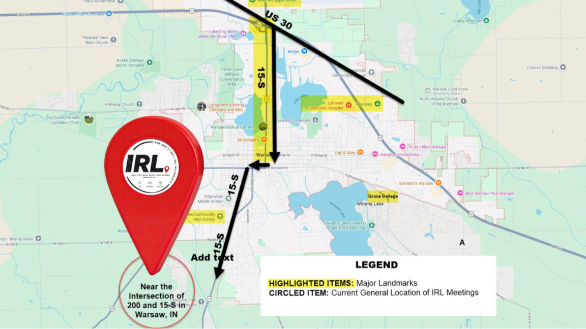 IRL Gathering Map IRL Location